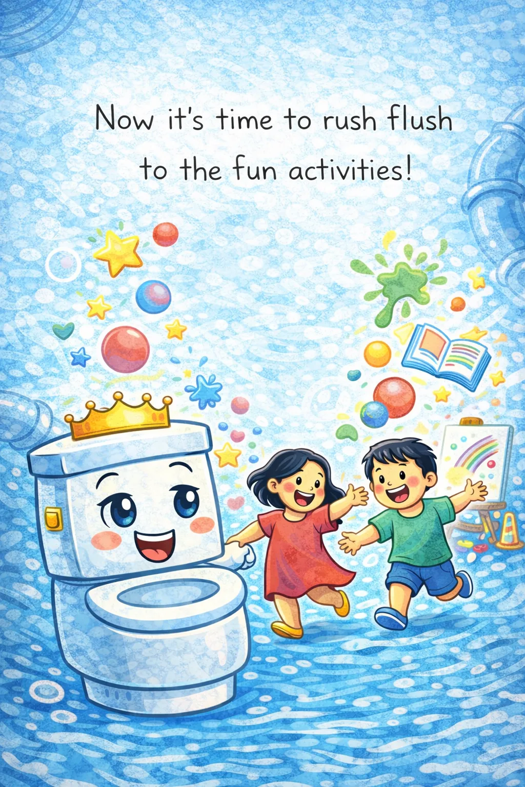 Now it's time to rush flush to the fun activities!